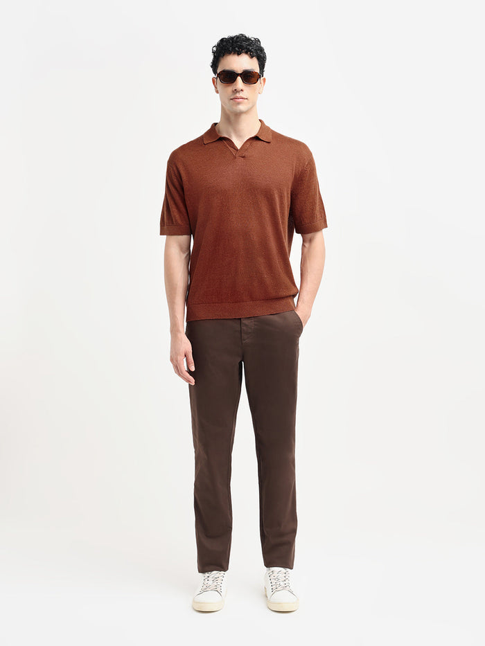 Regular Fit Linen Polo