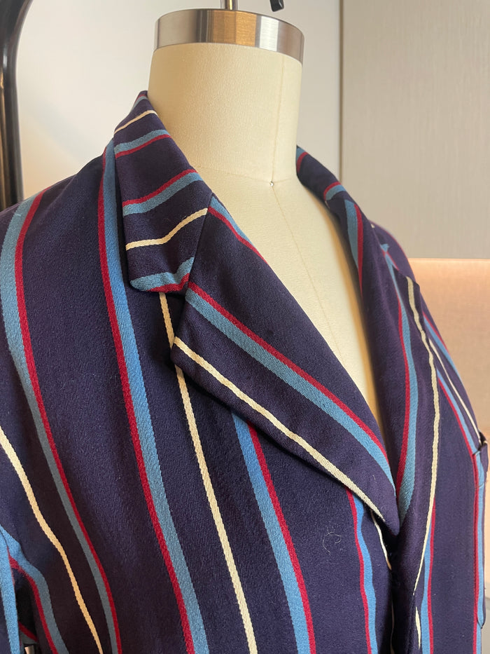 Relaxed Navy Striped Blazer image 6