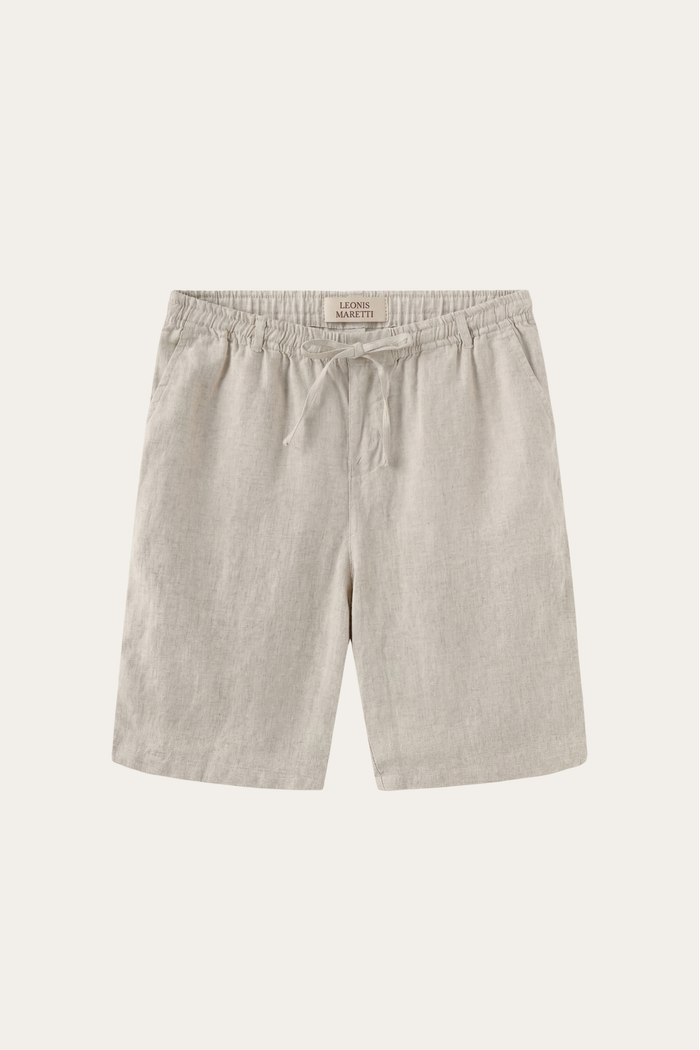 Rimini Linen Drawstring Shorts Beige
