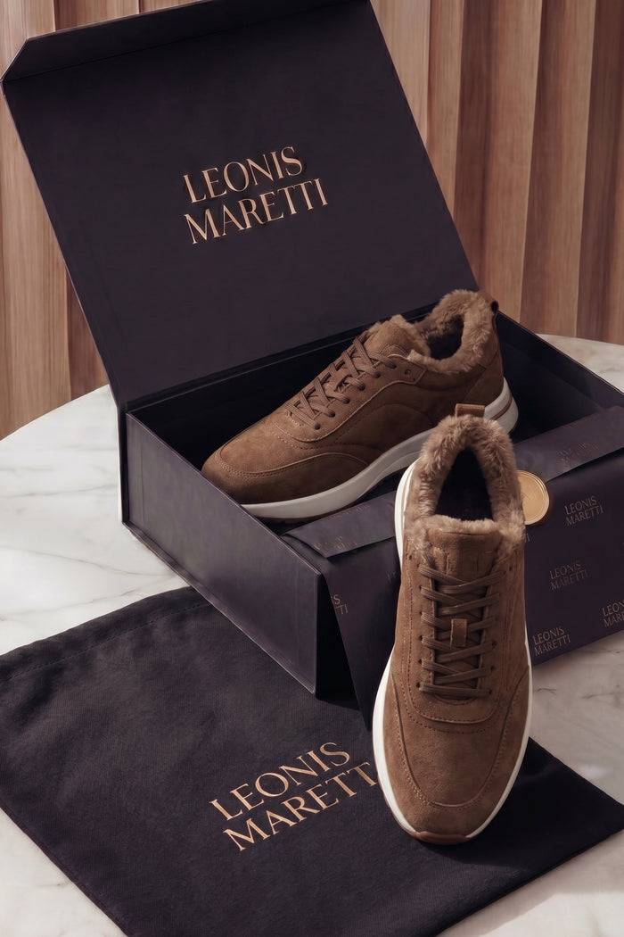 Rivaro Fur-Lined Sneaker Brown