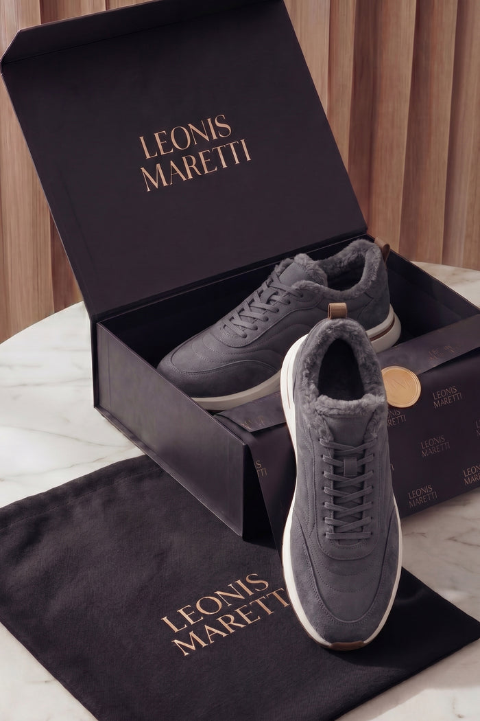 Rivaro Fur-Lined Sneaker Silver