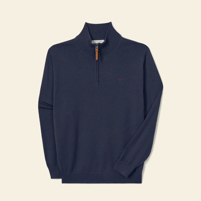 RM Williams Ernest Merino 1/4 Zip Knit