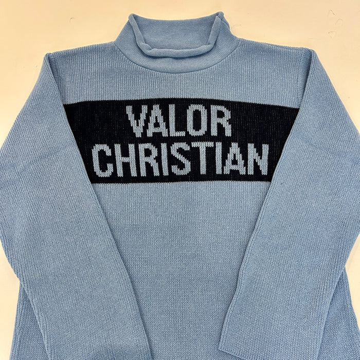 Rollneck Sweater - Col Blue
