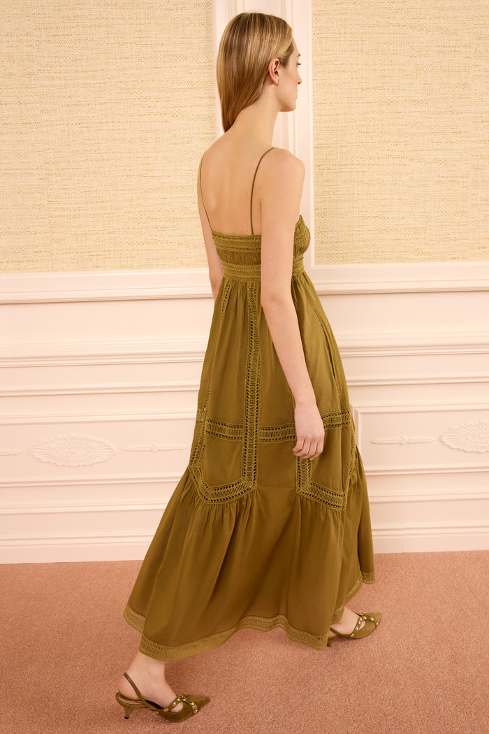 Romilly Cami Cotton Dress - Lichen