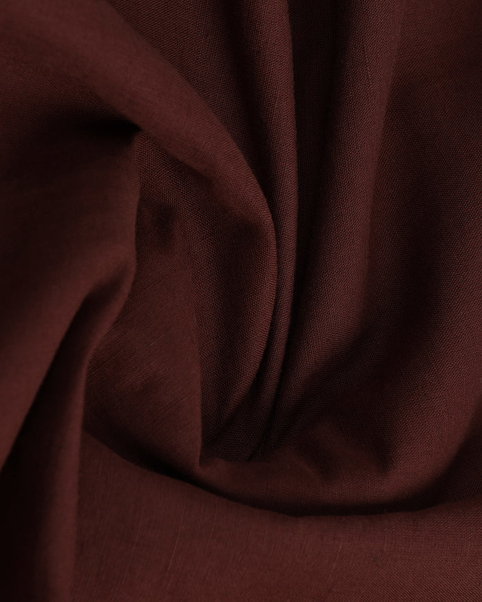 Rust Linen Solid Shirt - Konrad