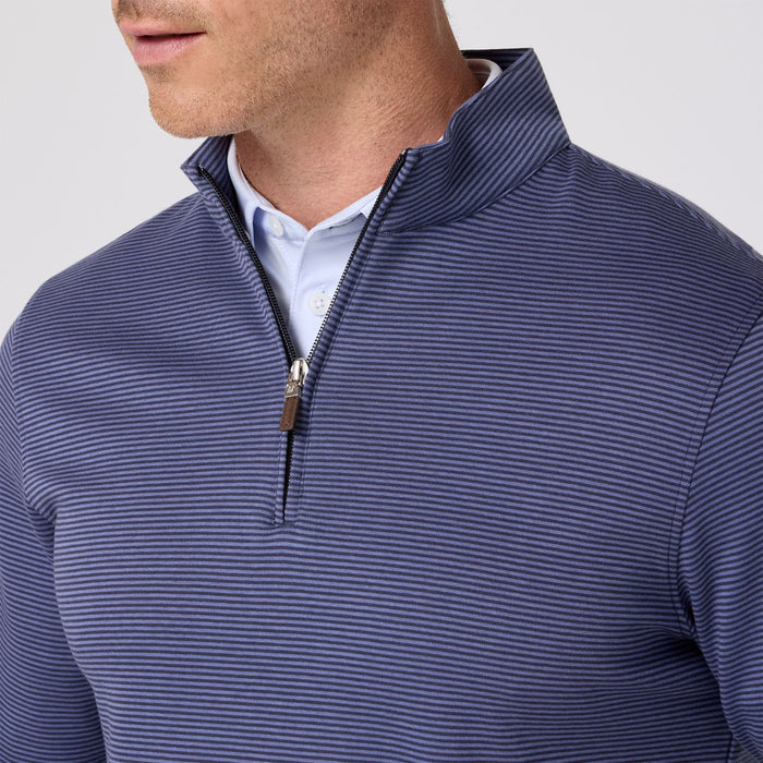 *SALE* Mizzen & Main Navy Coastal Striped 1/4 Zip