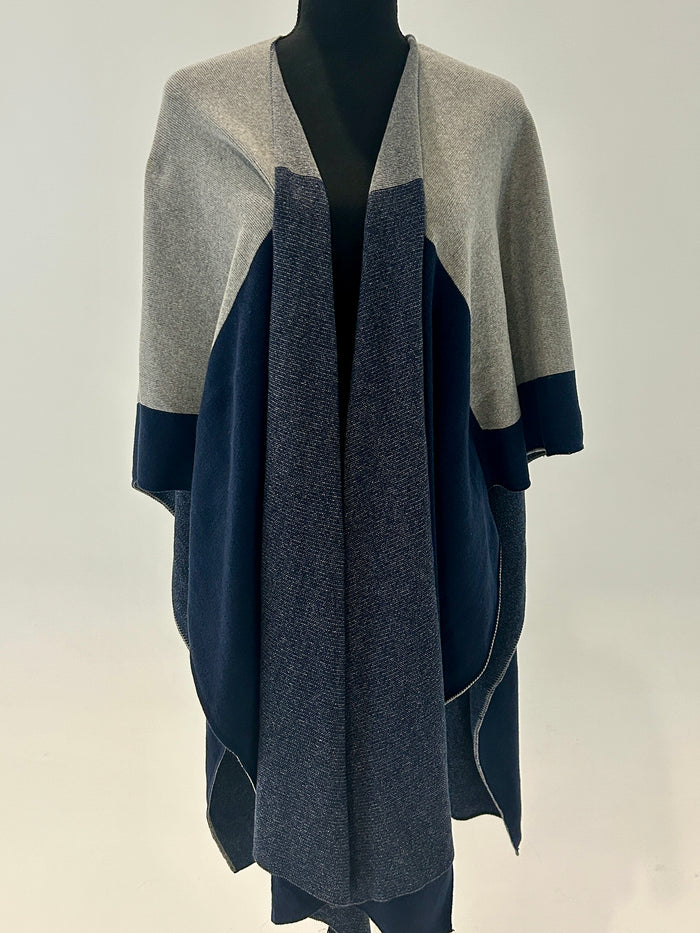 *SALE* Ruana Color Block Wrap