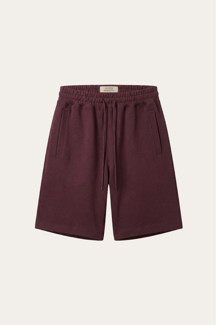 Salerno Drawstring Shorts Wine Red