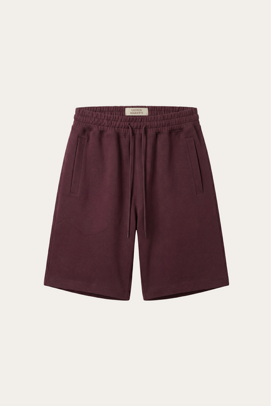 Salerno Drawstring Shorts Wine Red