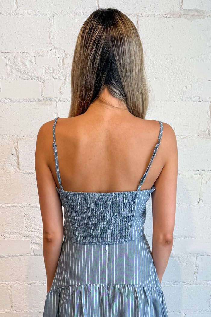 Sally Striped Top Navy Back, adeline boutique, dallas boutique, boutique