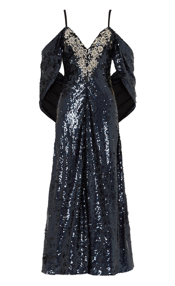 Salma Strappy Dress - Midnight