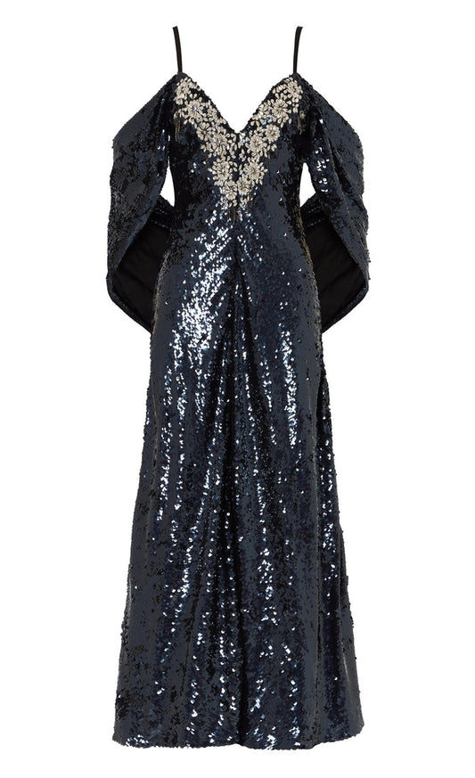Salma Strappy Dress - Midnight