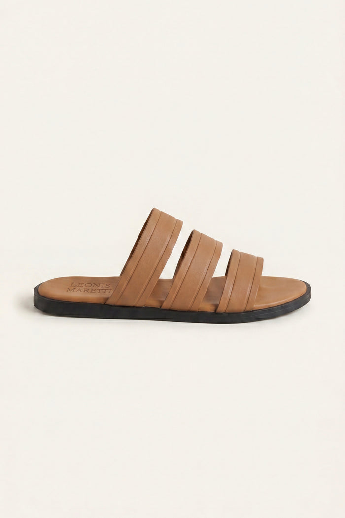 Santorini Leather Sandal Tan