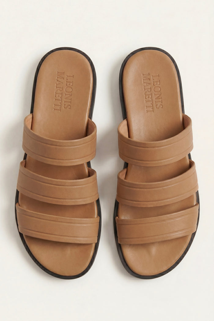 Santorini Leather Sandal Tan