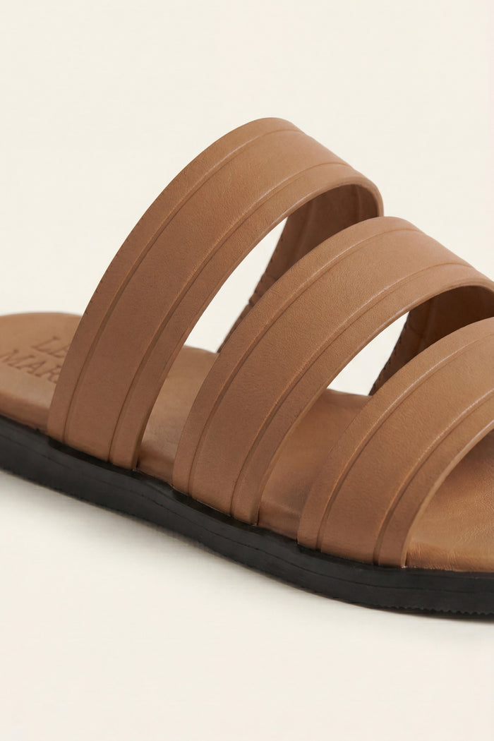 Santorini Leather Sandal Tan