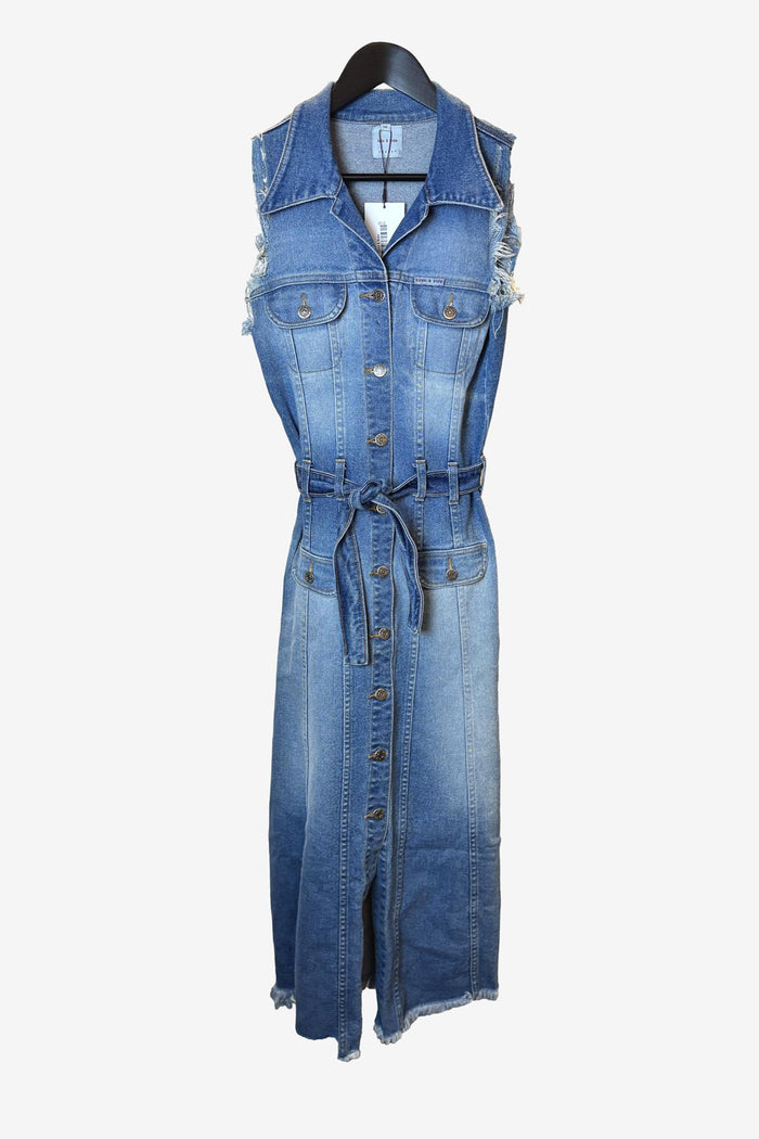 Sass & Bide Sleeveless Denim Midi Dress image 0