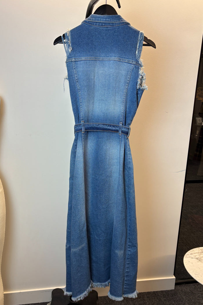 Sass & Bide Sleeveless Denim Midi Dress image 1