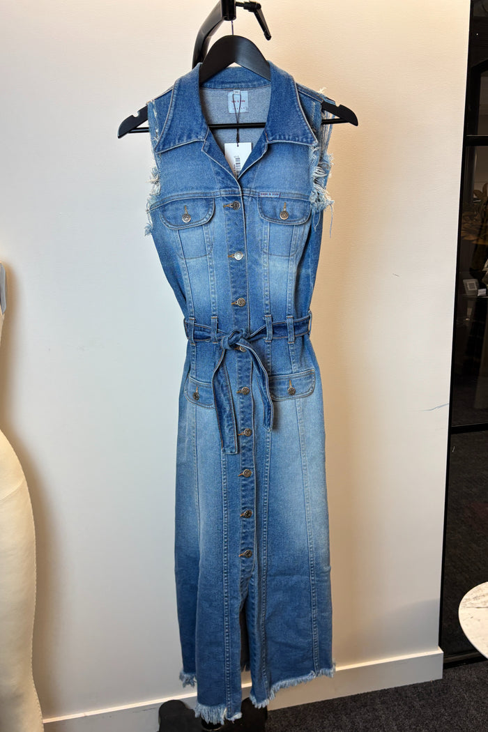 Sass & Bide Sleeveless Denim Midi Dress image 2