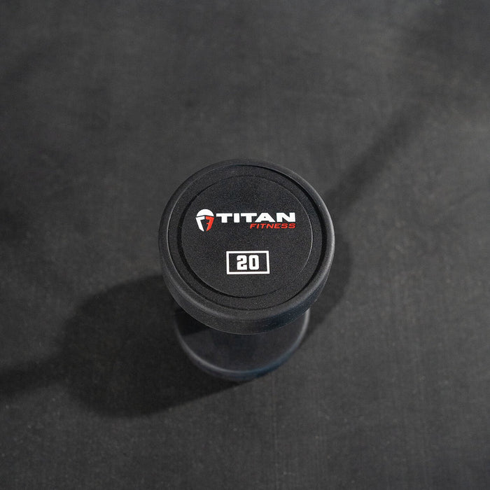 Scratch and Dent - Single 20 LB Round Urethane Dumbbell - FINAL SALE
