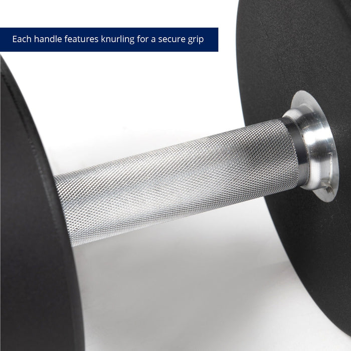 Scratch and Dent - 120 LB Single Round Urethane Dumbbell - FINAL SALE