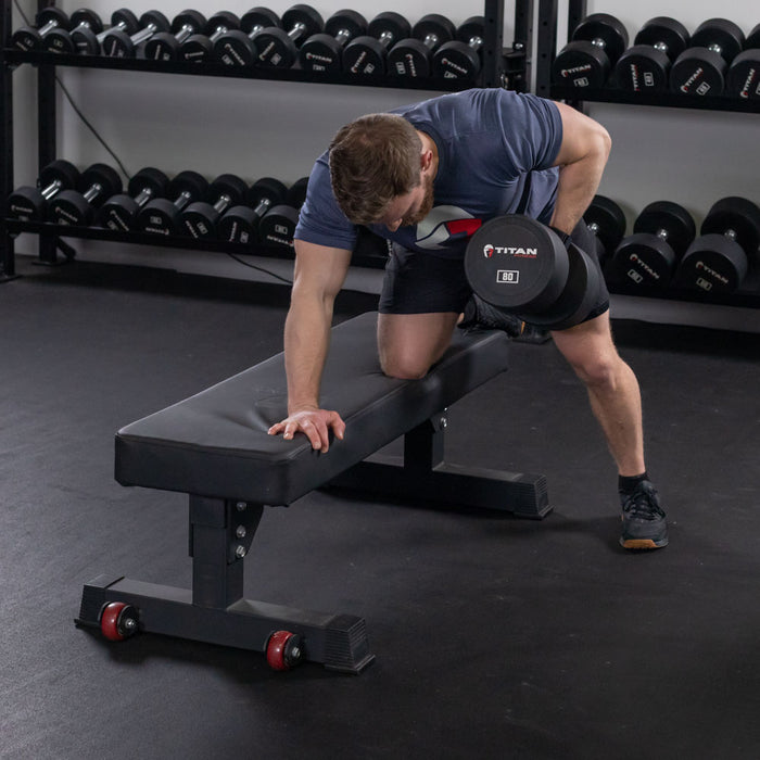 105 LB Pair Round Urethane Dumbbells