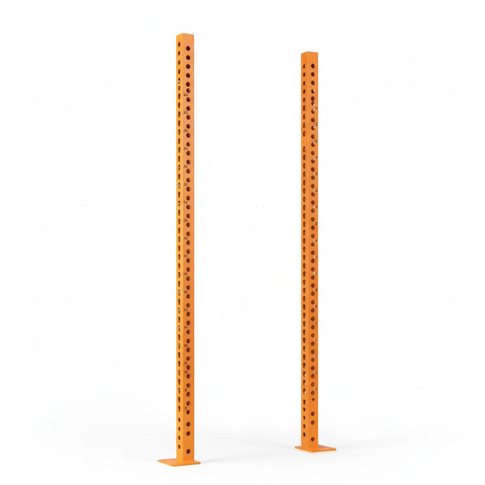 Scratch and Dent, Titan Series Orange Bolt Down Uprights | 2 Pack