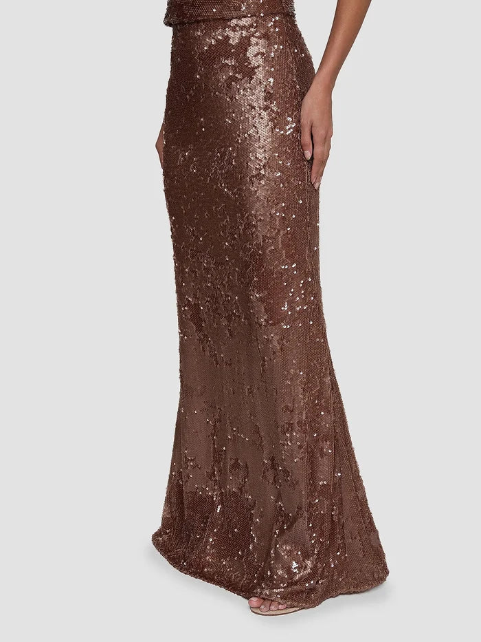 Sequin Zeta Long Skirt - Amor Lafayette