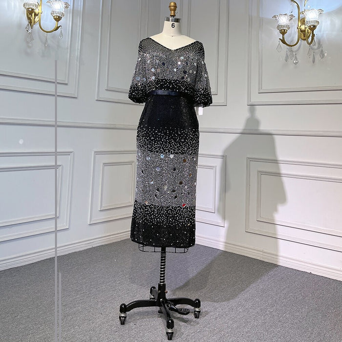 Serene Hill Black Mermaid Kralen Avond Jurken Elegante Luxe Enkellange 2025 Voor Vrouwen Party LA71594 - SERENE HILL