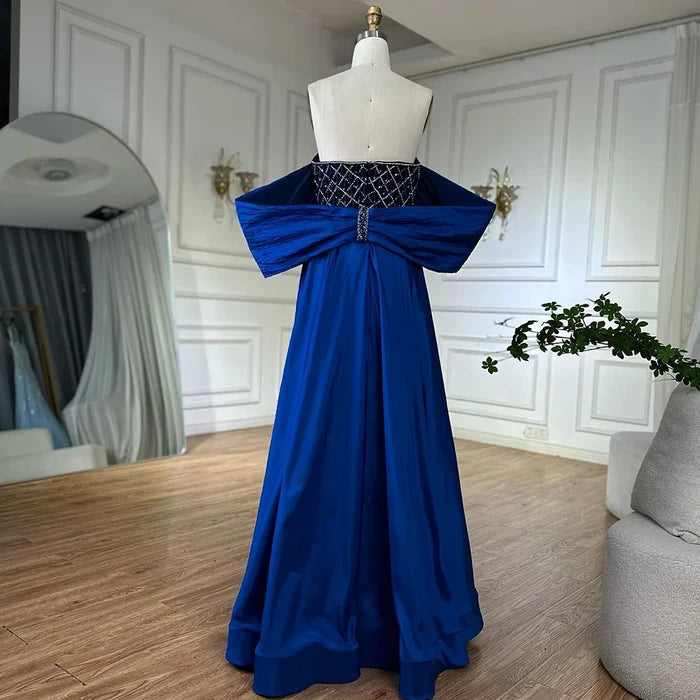SERENE HILL Luxury Designer Dubai Nude Beaded Mermaid Evening Dress LA72819 - SERENE HILL