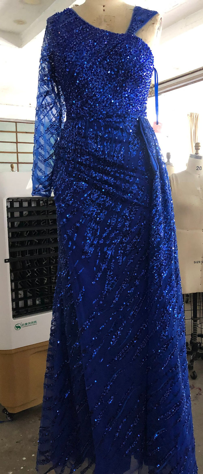 Serene Hill Peach Mermaid Elegant Evening Dresses Gowns 2025 Beaded Luxury Overskirt For Women Party LA71527 - SERENE HILL