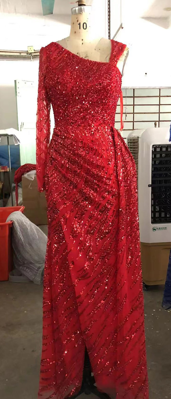 Serene Hill Peach Mermaid Elegant Evening Dresses Gowns 2025 Beaded Luxury Overskirt For Women Party LA71527 - SERENE HILL