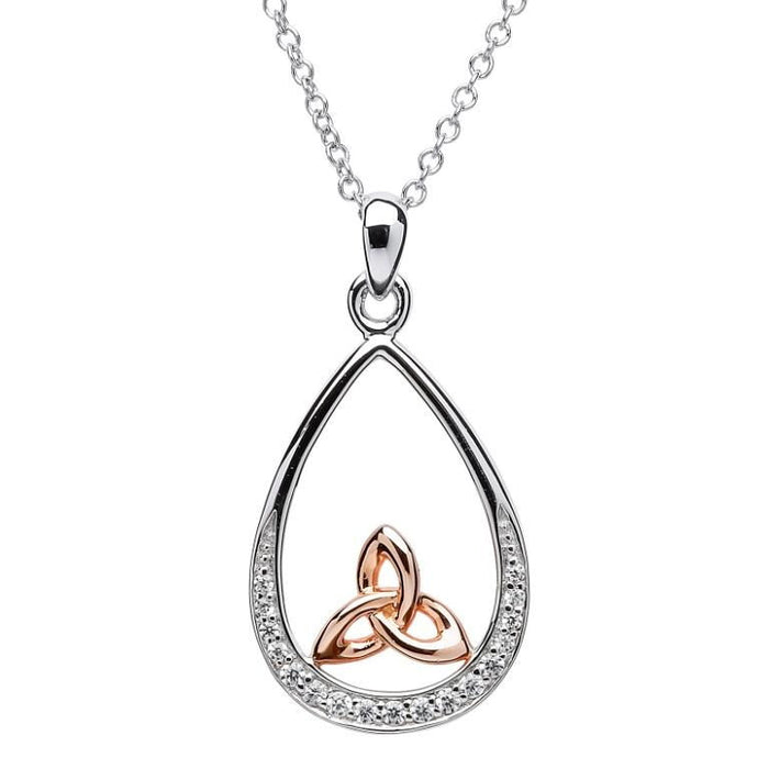 ShanOre Trinity Knot Teardrop Necklace
