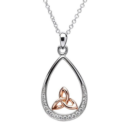 ShanOre Trinity Knot Teardrop Necklace