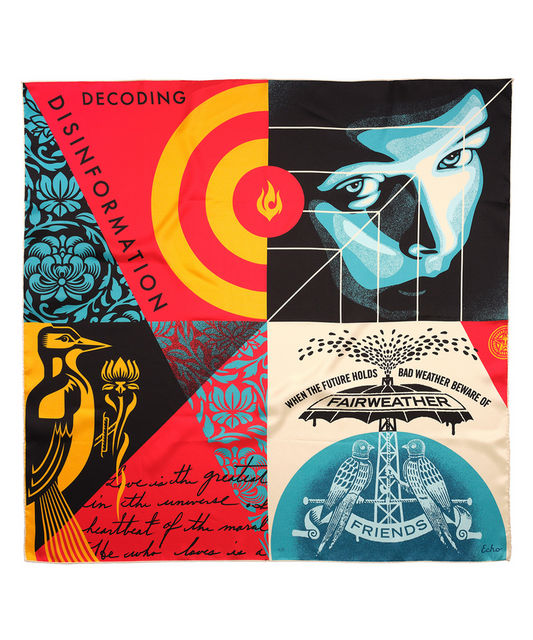 scarf designed by Shepard Fairey