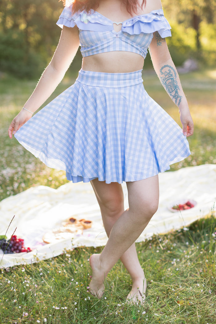 Shibuya's Blue Gingham Bikini [TOP & BOTTOMS SOLD SEPARATELY]