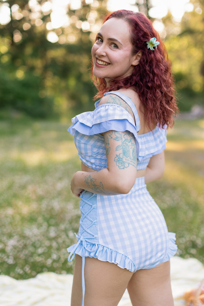 Shibuya's Blue Gingham Bikini [TOP & BOTTOMS SOLD SEPARATELY]