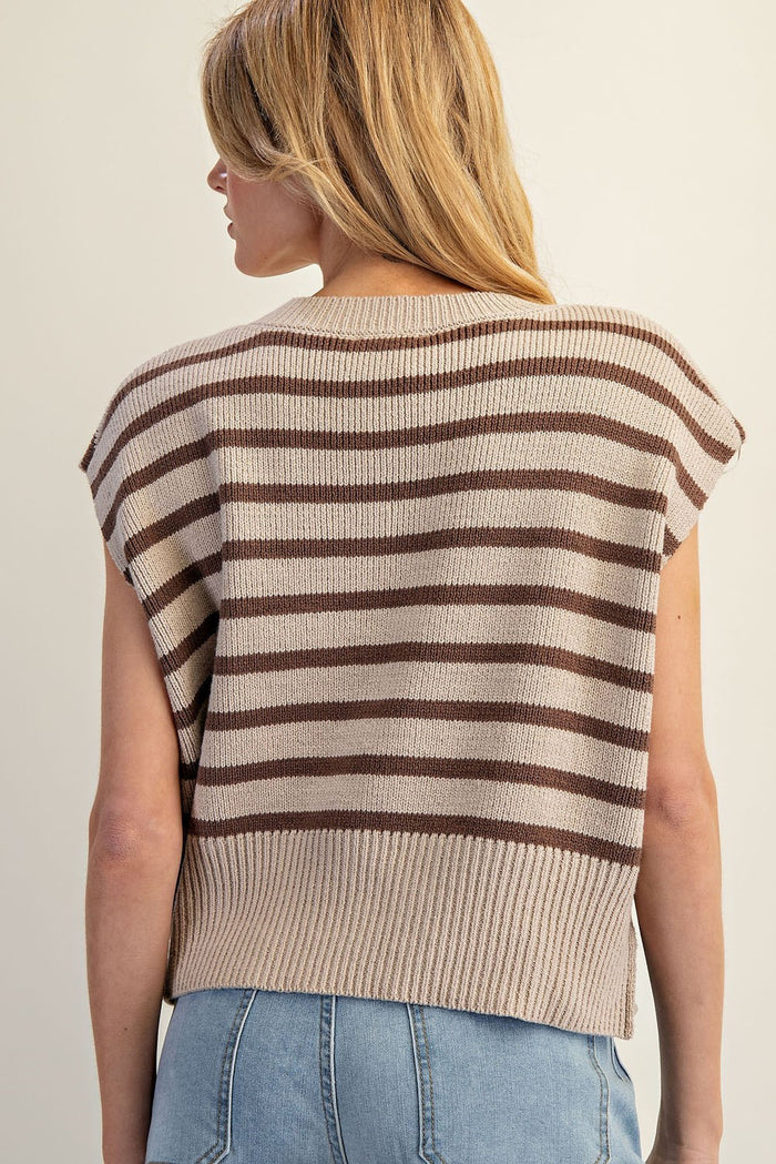 SHILOH STRIPED SWEATER TOP