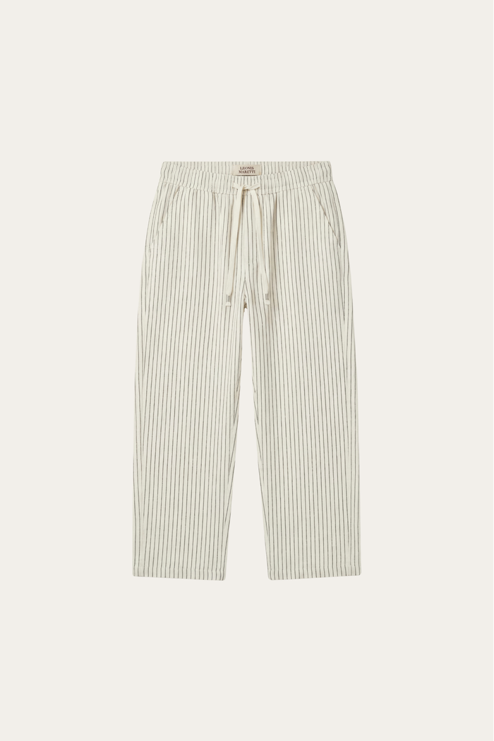 Siena Linen Trousers Beige Stripe
