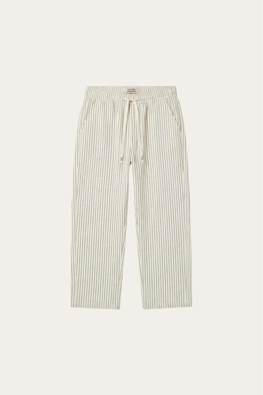 Siena Linen Trousers Beige Stripe