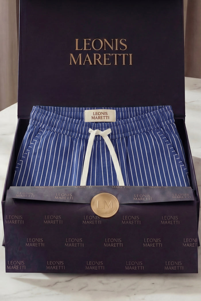 Siena Linen Trousers Blue Stripe