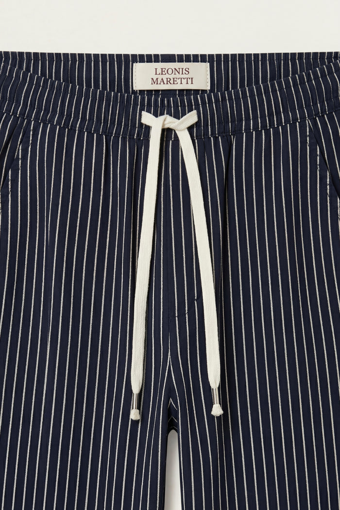 Siena Linen Trousers Navy Stripe