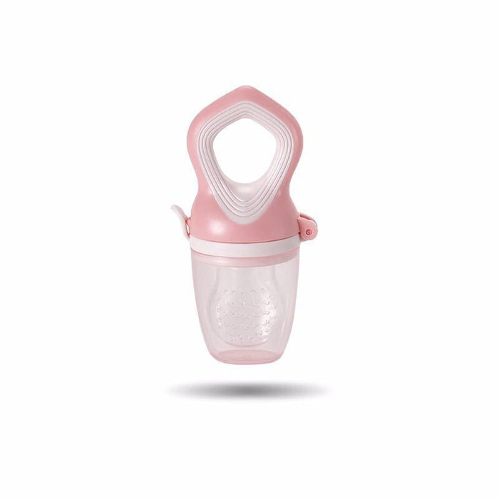 Silicone Baby Pacifier in light pink color, designed for comfort and safety for babies aged 3 months and older.