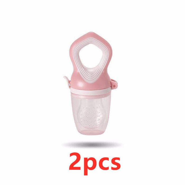 Silicone Baby Pacifier in light pink color, perfect for infants, BPA-free and comfortable, set of 2 pcs.