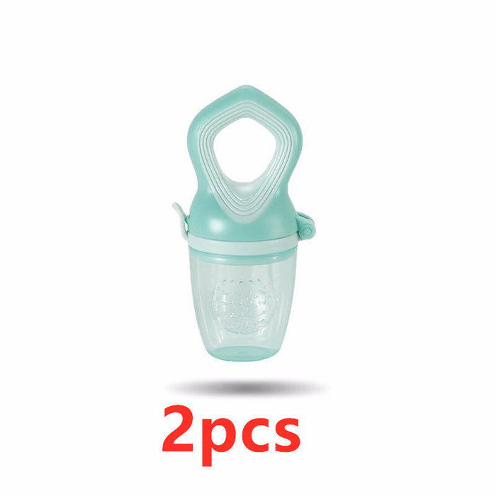 Silicone Baby Pacifier in light green color, suitable for babies aged 3 months and older, BPA-free.