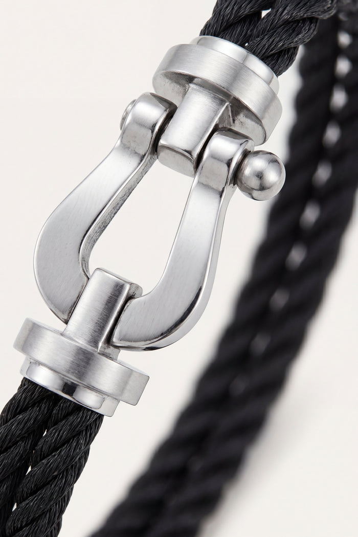 Siracusa Dual Strand Bracelet Black