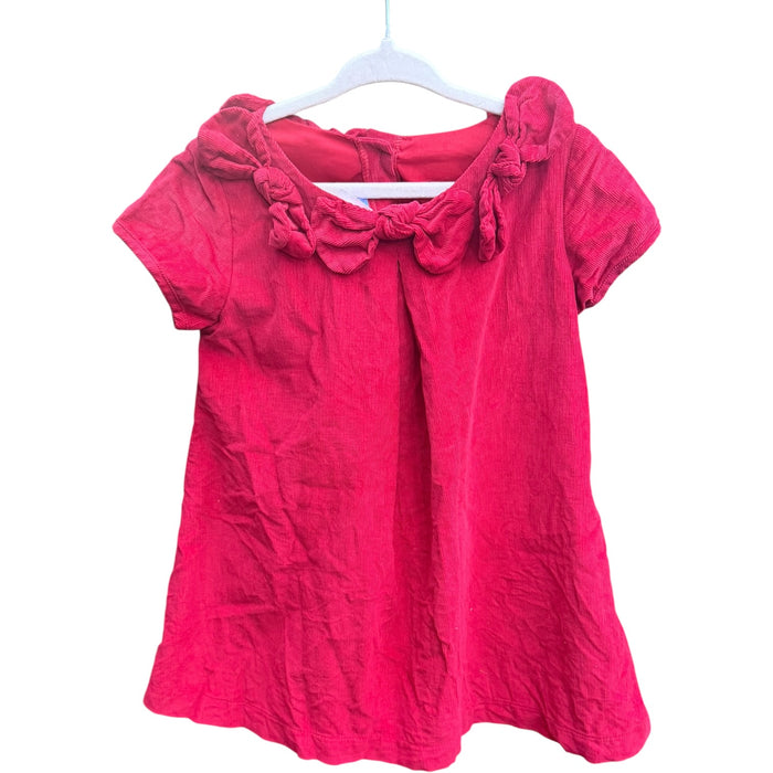 Size 3 Bella Bliss Red Corduroy Dress EUC