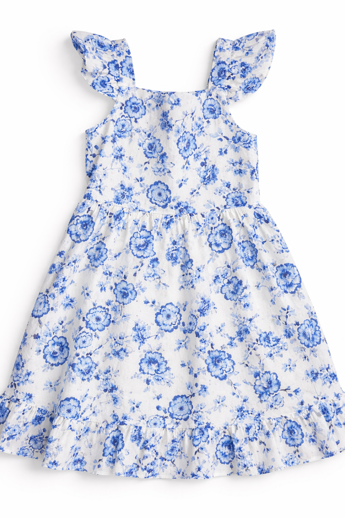 Haute Hippie Tribe Blue Floral Sundress size 8 excellent used condition
