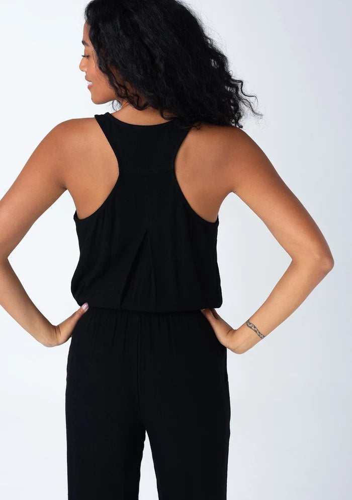 Sleeveless Racerback Jumpsuit