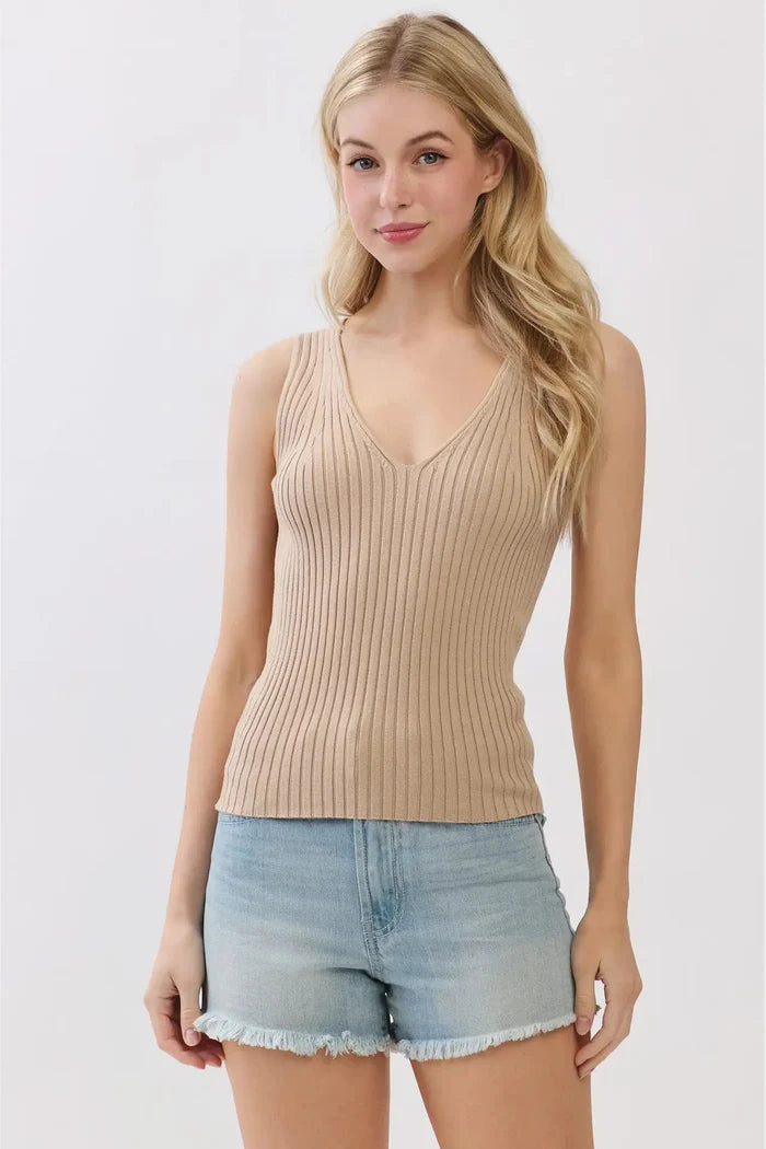 Sleeveless Sweater Tank