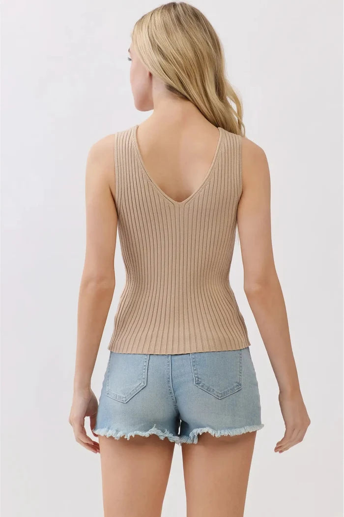 Sleeveless Sweater Tank